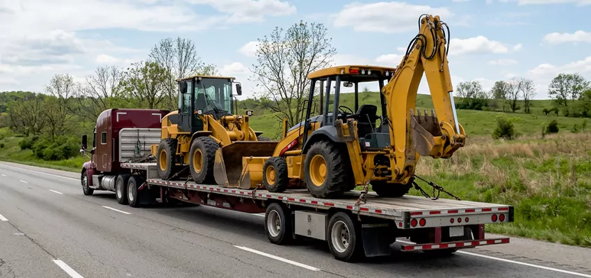 Loader and Backhoe Tractors Transport Chicago